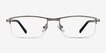 Mel Gunmetal MetalEyeglass Frames from EyeBuyDirect, Front View
