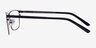 Clinton Gunmetal MetalEyeglass Frames from EyeBuyDirect, Side View
