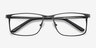 Clinton Gunmetal MetalEyeglass Frames from EyeBuyDirect, Closed View
