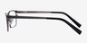 Cristian Gunmetal & Black MetalEyeglass Frames from EyeBuyDirect, Side View