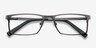 Cristian Gunmetal & Black MetalEyeglass Frames from EyeBuyDirect, Closed View