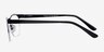 Farley Black MetalEyeglass Frames from EyeBuyDirect, Side View