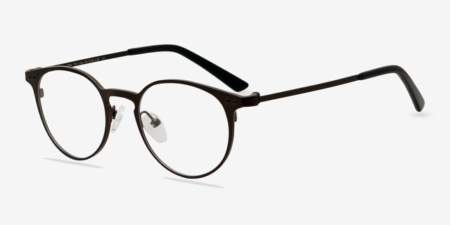 Little Thin Line Café MétalMontures de lunettes de vue d'EyeBuyDirect, Vue d'Angle