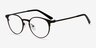 Little Thin Line Café MétalMontures de lunettes de vue d'EyeBuyDirect, Vue d'Angle