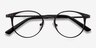 Little Thin Line Café MétalMontures de lunettes de vue d'EyeBuyDirect, Vue Rapprochée