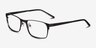 Dublin Matte Black MétalMontures de lunettes de vue d'EyeBuyDirect, Vue d'Angle