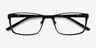 Dublin Matte Black MétalMontures de lunettes de vue d'EyeBuyDirect, Vue Rapprochée