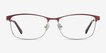 Ashlyn Red MetalEyeglass Frames from EyeBuyDirect, Front View