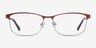 Ashlyn Red MetalEyeglass Frames from EyeBuyDirect, Front View