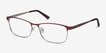 Ashlyn Red MetalEyeglass Frames from EyeBuyDirect, Angle View