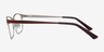 Ashlyn Red MetalEyeglass Frames from EyeBuyDirect, Side View