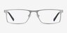 Cristian Silver MetalEyeglass Frames from EyeBuyDirect, Front View