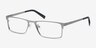 Cristian Silver MetalEyeglass Frames from EyeBuyDirect, Angle View