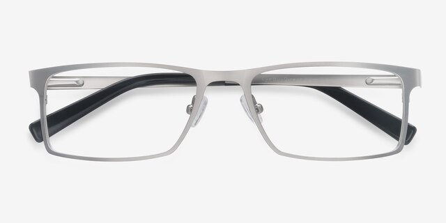 Cristian Silver MetalEyeglass Frames from EyeBuyDirect, Closed View