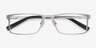 Cristian Silver MetalEyeglass Frames from EyeBuyDirect, Closed View