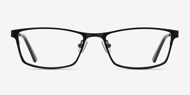 Germantown Black MetalEyeglass Frames from EyeBuyDirect, Front View