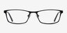 Germantown Black MetalEyeglass Frames from EyeBuyDirect, Front View