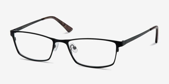 Germantown Black MetalEyeglass Frames from EyeBuyDirect, Angle View