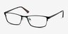 Germantown Black MetalEyeglass Frames from EyeBuyDirect, Angle View