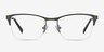 Time Green MetalEyeglass Frames from EyeBuyDirect, Front View