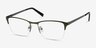 Time Green MetalEyeglass Frames from EyeBuyDirect, Angle View