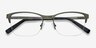 Time Green MetalEyeglass Frames from EyeBuyDirect, Closed View