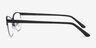 Melody Black MetalEyeglass Frames from EyeBuyDirect, Side View