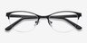 Melody Black MetalEyeglass Frames from EyeBuyDirect, Closed View