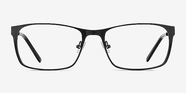 Dublin Matte Black Metal Eyeglass Frames
