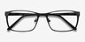 Dublin Matte Black MetalEyeglass Frames from EyeBuyDirect, Closed View