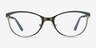 Deco Gunmetal Green MétalMontures de lunettes de vue d'EyeBuyDirect, Vue de Face