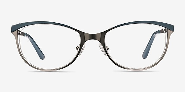 Deco Gunmetal Green Métal Montures de lunettes de vue