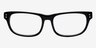 ROCK! Ronnie Noir AcétateMontures de lunettes de vue d'EyeBuyDirect, Vue de Face