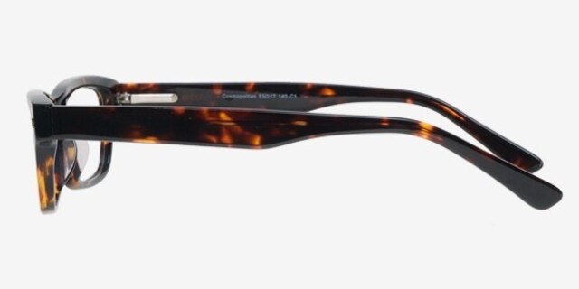 ROCK! Cosmopolitan Brown AcetateEyeglass Frames from EyeBuyDirect, Side View