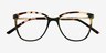 Aroma Tortoise Green AcétateMontures de lunettes de vue d'EyeBuyDirect, Vue Rapprochée