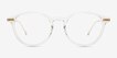Amity Clear MetalEyeglass Frames from EyeBuyDirect, Front View