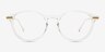 Amity Clear MetalEyeglass Frames from EyeBuyDirect, Front View