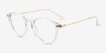 Amity Clear MetalEyeglass Frames from EyeBuyDirect, Angle View