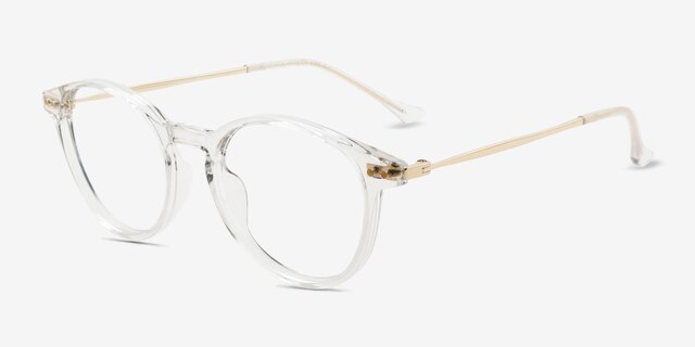 Amity Clear MetalEyeglass Frames from EyeBuyDirect, Angle View