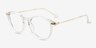 Amity Clear MetalEyeglass Frames from EyeBuyDirect, Angle View