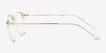 Amity Clear MetalEyeglass Frames from EyeBuyDirect, Side View
