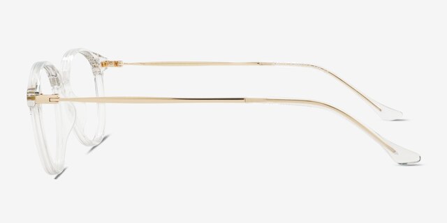 Amity Clear MetalEyeglass Frames from EyeBuyDirect, Side View