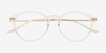 Amity Clear MetalEyeglass Frames from EyeBuyDirect, Closed View