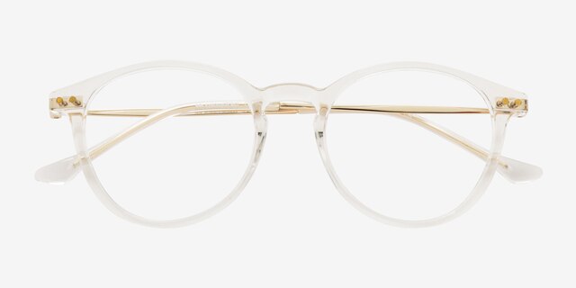 Amity Clear MetalEyeglass Frames from EyeBuyDirect, Closed View