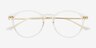 Amity Clear MetalEyeglass Frames from EyeBuyDirect, Closed View