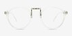 Chillax Clear MetalEyeglass Frames from EyeBuyDirect, Front View