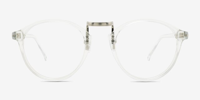 Chillax Clear MetalEyeglass Frames from EyeBuyDirect, Front View