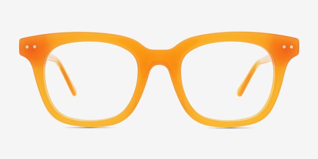 Romy Orange AcetateEyeglass Frames from EyeBuyDirect, Front View