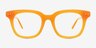 Romy Orange AcetateEyeglass Frames from EyeBuyDirect, Front View