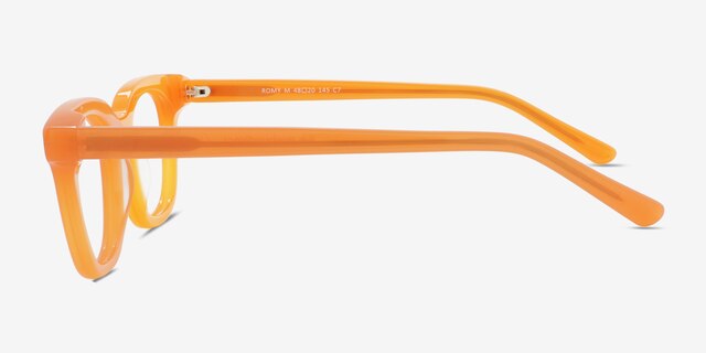 Romy Orange AcetateEyeglass Frames from EyeBuyDirect, Side View